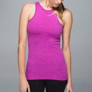 Lululemon Seamlessly Covered Tank Heathered Ultra Violet Size 6